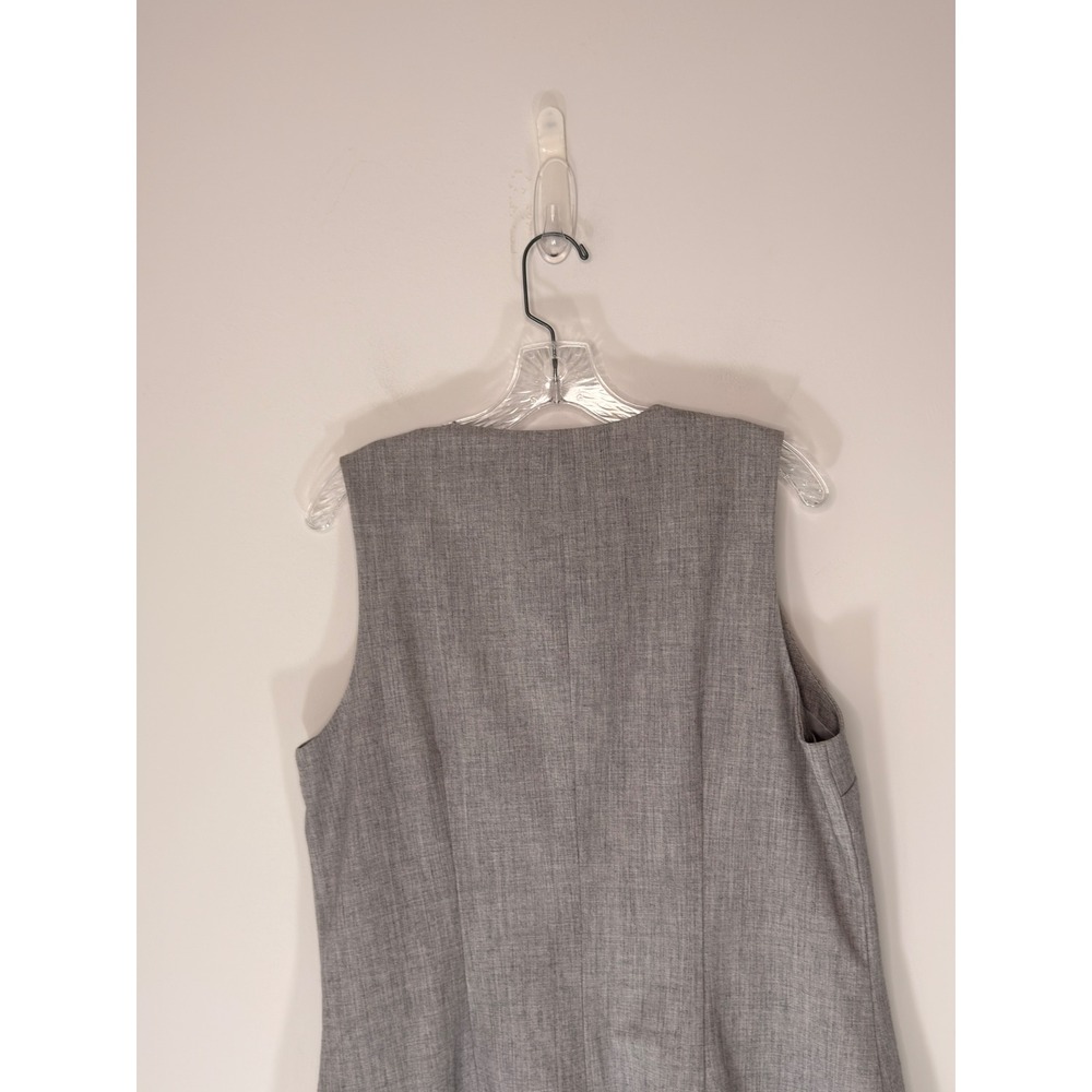Abercrombie & Fitch Mara High Neck Vest Mini Dress Women's Gray Large Tall - Picture 8 of 13